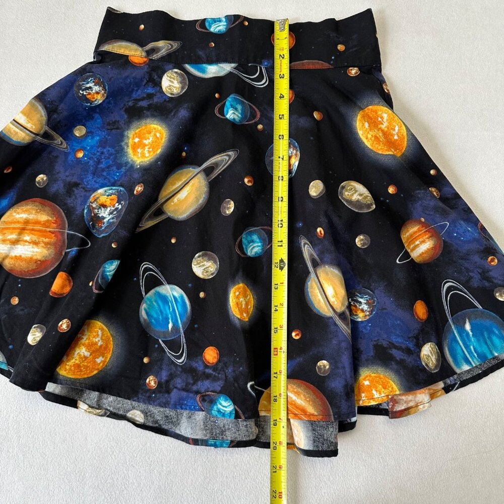 Retrolicious Solar System Outer Space A-Line Mini Skirt Size M Academia Teacher - Picture 6 of 9
